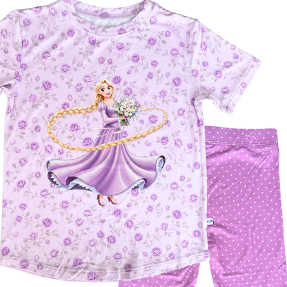 Prancing Punzy T-shirt and Bike Shorts