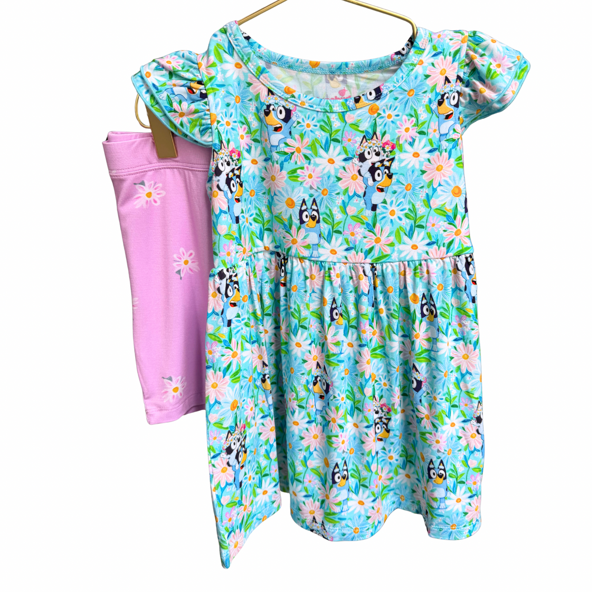 Daisy Blues Peplum & Shorts