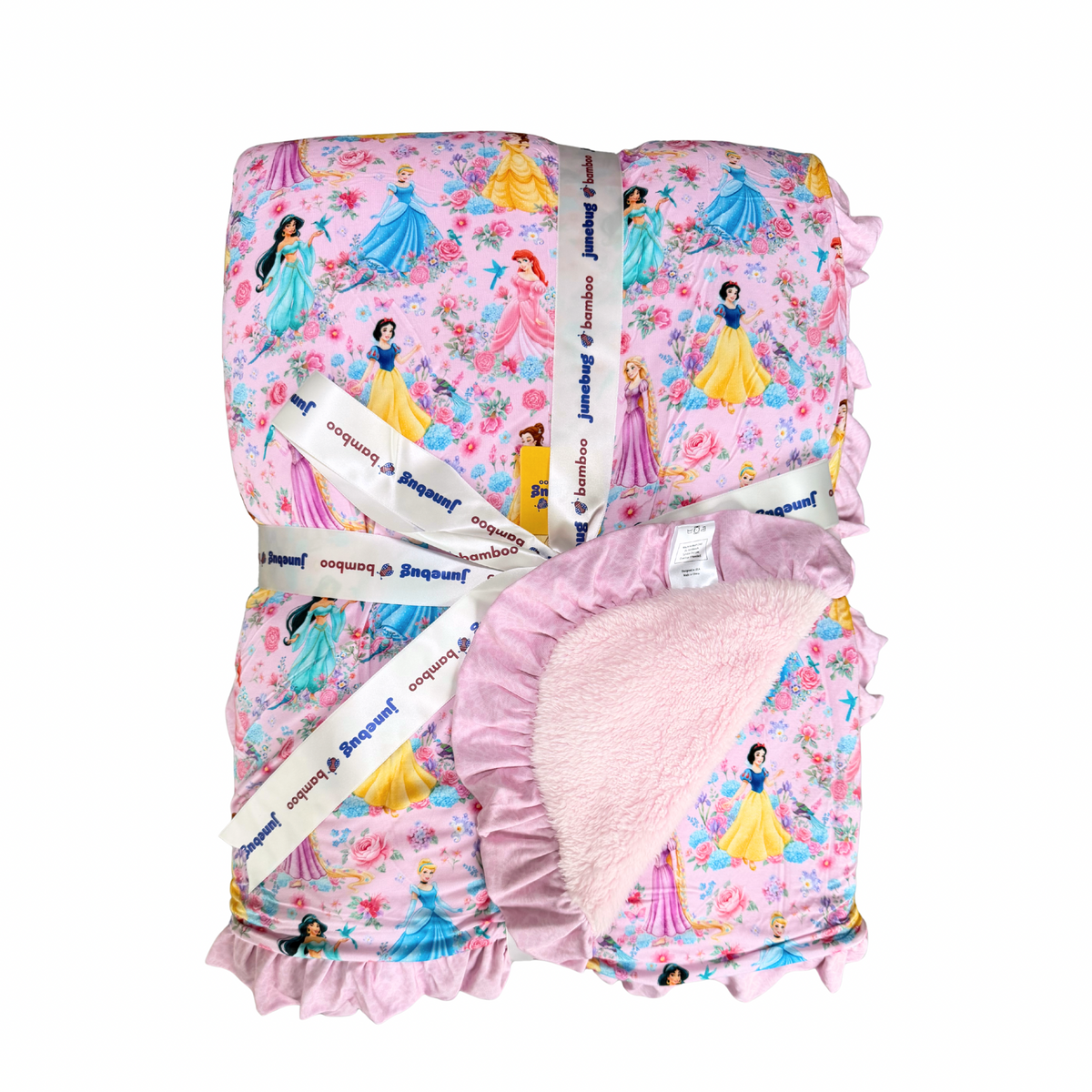Christine Princess 60 x 80 Bamboo Ruffle Plush Blanket