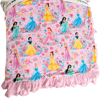 Christine Princess 60 x 80 Bamboo Ruffle Plush Blanket
