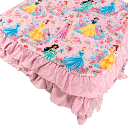 Christine Princess 60 x 80 Bamboo Ruffle Plush Blanket