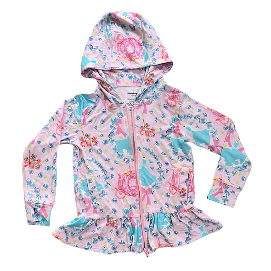 PREORDER Ballroom Bliss Ruffled Zip Jacket