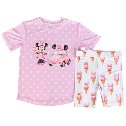 Dot T-shirt and Bike Shorts