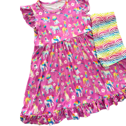 Electric Jungle Twirl & Shorts