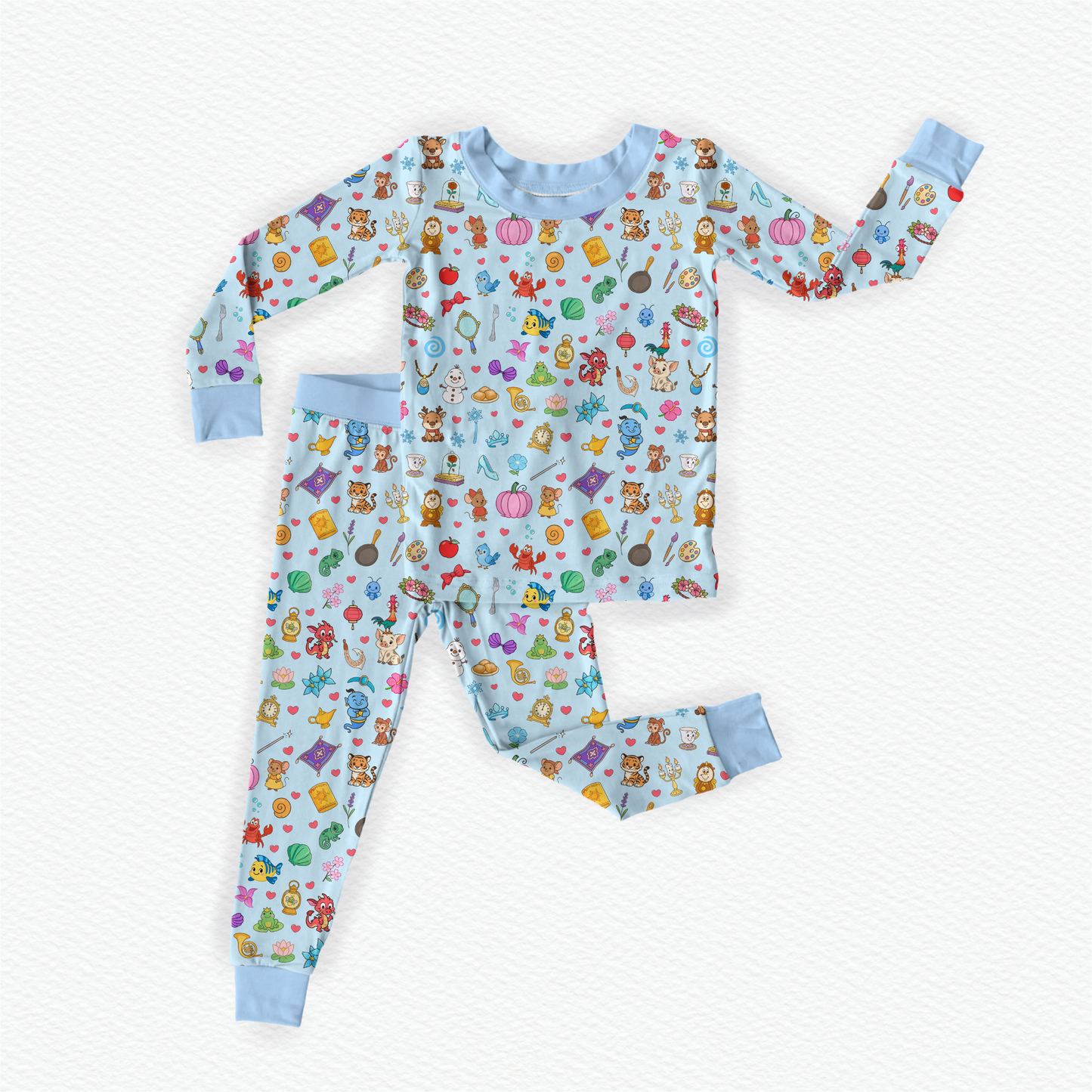 Princess Pals Long Sleeve Bamboo Pajama Set