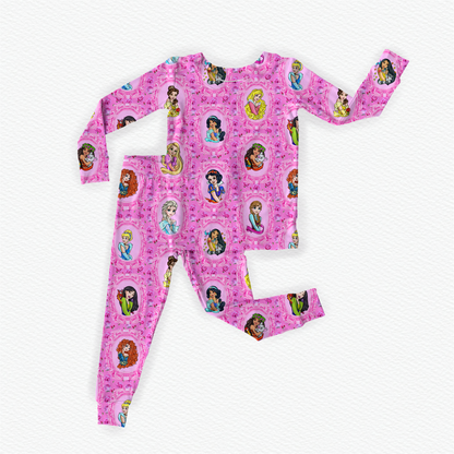 OG Princess Wall Long Sleeve Bamboo Pajama Set