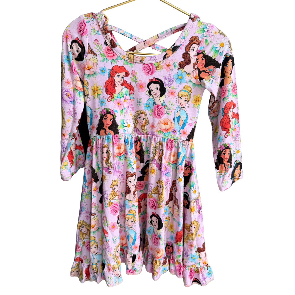 Garden of Queens Long Sleeve Twirl Dress