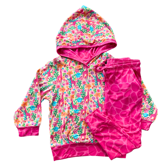 Giraffic Park Bamboo Hoodie Jogger Set