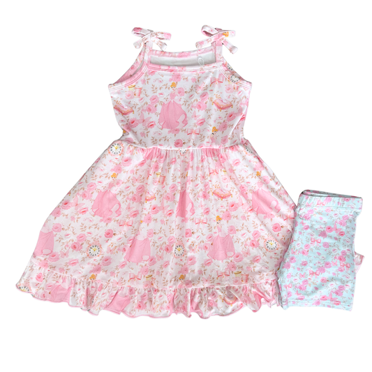 Shabby Cindy Tea Tie Strap Twirl