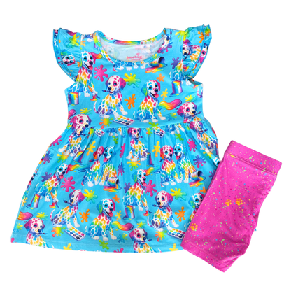 Spots and Dots Peplum & Shorts